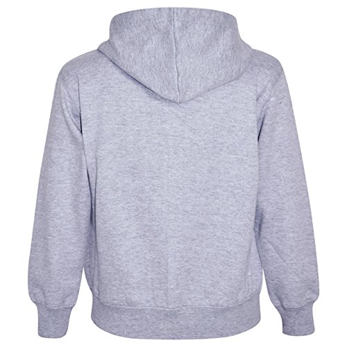 A2Z 4 Kids Girls Boys Unisex Plain Tracksuit Hoodie with Joggers - Plain Tracksuit Grey 7-8