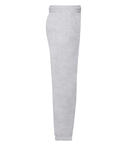 Fruit of the Loom Unisex Kids Elasticated Cuff Premium Jog Pants, Heather Grey, 9-11 Years