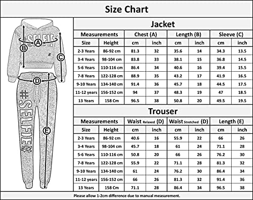 A2Z 4 Kids Girls Tracksuit Fleece Hooded Crop Top Bottom Jogging Suit - T.S Crop #Selfie Black & Neon Pink 11-12