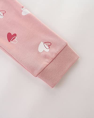 TEDD Girls Trousers Cotton Rainbow Pattern Sweatpants School Jogging Tracksuit Harem Pants with Pockets for Kids Age 4-5 Years