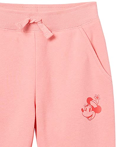 Amazon Essentials Disney | Marvel | Star Wars | Princess Girls' Fleece Jogger Sweatpants, Pack of 2, Minnie Icons, 10 Years