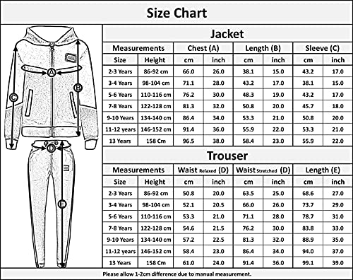 A2Z 4 Kids Girls Cotton Tracksuit Baby Pink Fleece Hoodie Top Joggers Bottom Suit Set Age 2-13 years