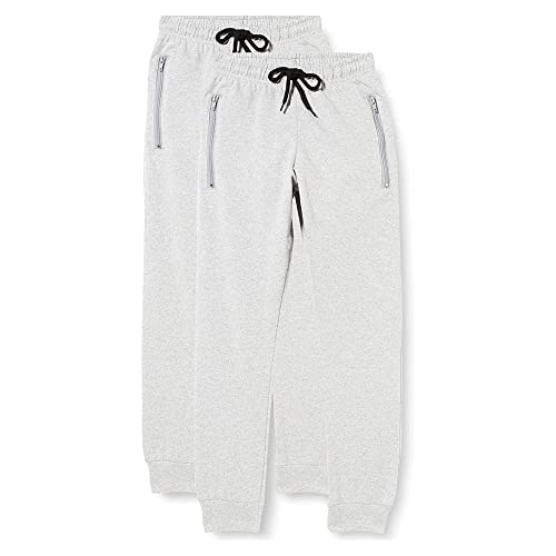 FM London (2-Pack) Extra Warm Kids Joggers | Boys Jogging Bottoms with Brushed Fleece Lining | Suitably Worn at Play Time or as Casual Lounge Pants | Durable Joggers with Cotton Rich Blend