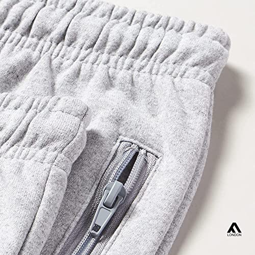 FM London (2-Pack) Extra Warm Kids Joggers | Boys Jogging Bottoms with Brushed Fleece Lining | Suitably Worn at Play Time or as Casual Lounge Pants | Durable Joggers with Cotton Rich Blend