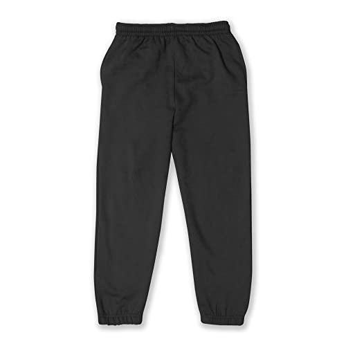 D&H CLOTHING UK Kids Boys Girls Fleece Jogging Bottom Childrens Jogger PE School Jog Pants Tracksuit Bottoms Sweatpants 12 to 13 Black