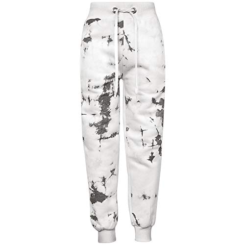 A2Z 4 Kids Cropped Tie Dye Tracksuit Set Hoodie with Cuffed Jogging Sweatpants Pants Sports Activewear Set Girls Children Age 5-13 years