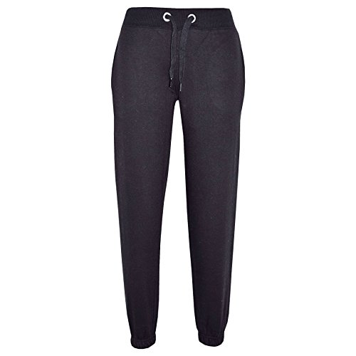 A2Z 4 Kids Girls Boys Unisex Plain Tracksuit Hoodie with Joggers - Plain Tracksuit Black 11-12