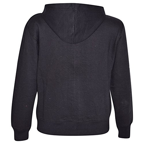 A2Z 4 Kids Girls Boys Unisex Plain Tracksuit Hoodie with Joggers - Plain Tracksuit Black 11-12