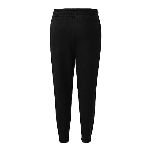 Boys Girls Children Kids School Jog Pants Sports Games Fleece PE Joggers Trouser Jogging Tracksuit Bottoms Regular fit 5-14 Years (9-10 Years, Black)