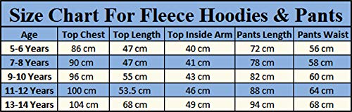 Boys Jogging Bottoms Girls Joggers Tracksuit Fleece Pants PE Cotton Pockets Colour: Black Pants - Size: 9-10 Years