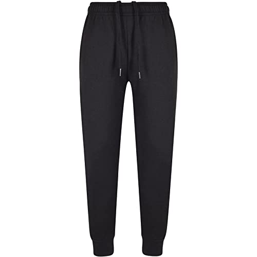 A2Z 4 Kids Girls Boys Fleece Jogging Bottoms PE School Jogger - Fleece Trouser 355 Black 9-10