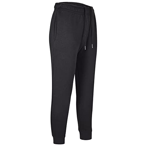 A2Z 4 Kids Girls Boys Fleece Jogging Bottoms PE School Jogger - Fleece Trouser 355 Black 9-10