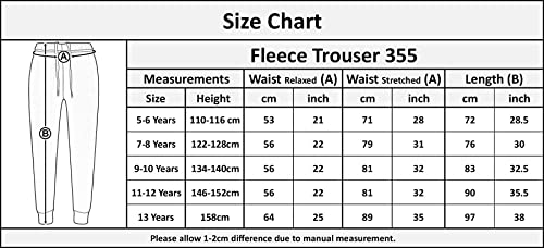 A2Z 4 Kids Girls Boys Fleece Jogging Bottoms PE School Jogger - Fleece Trouser 355 Black 9-10