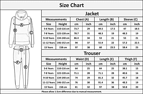 A2Z 4 Kids Girls Tracksuit Smile Laugh Love Print Hooded Pullover Hoodie Bottom - T.S 113 Pink 11-12