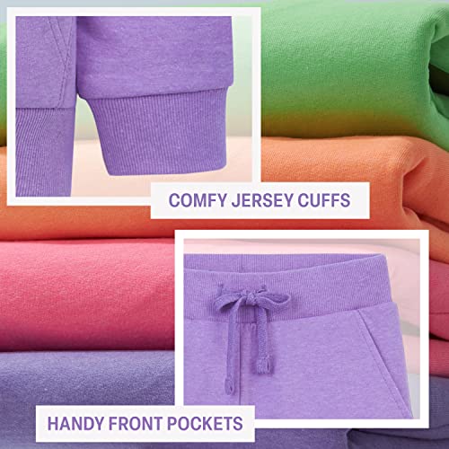CityComfort Girls Tracksuit Set Neon Hoodie and Jogging Bottoms 2 Piece Loungewear Activewear Kids and Teenagers Tracksuit 5-15 Years (Neon Purple, 11-12 Years)