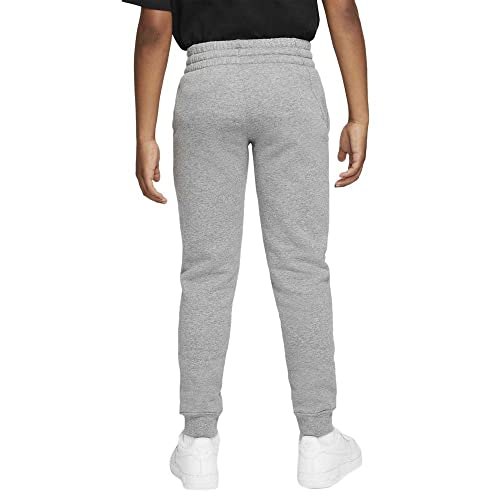 NIKE Unisex Kids Club Fleece Jogger Pants, Carbon Heather/Cool Grey/White, Small