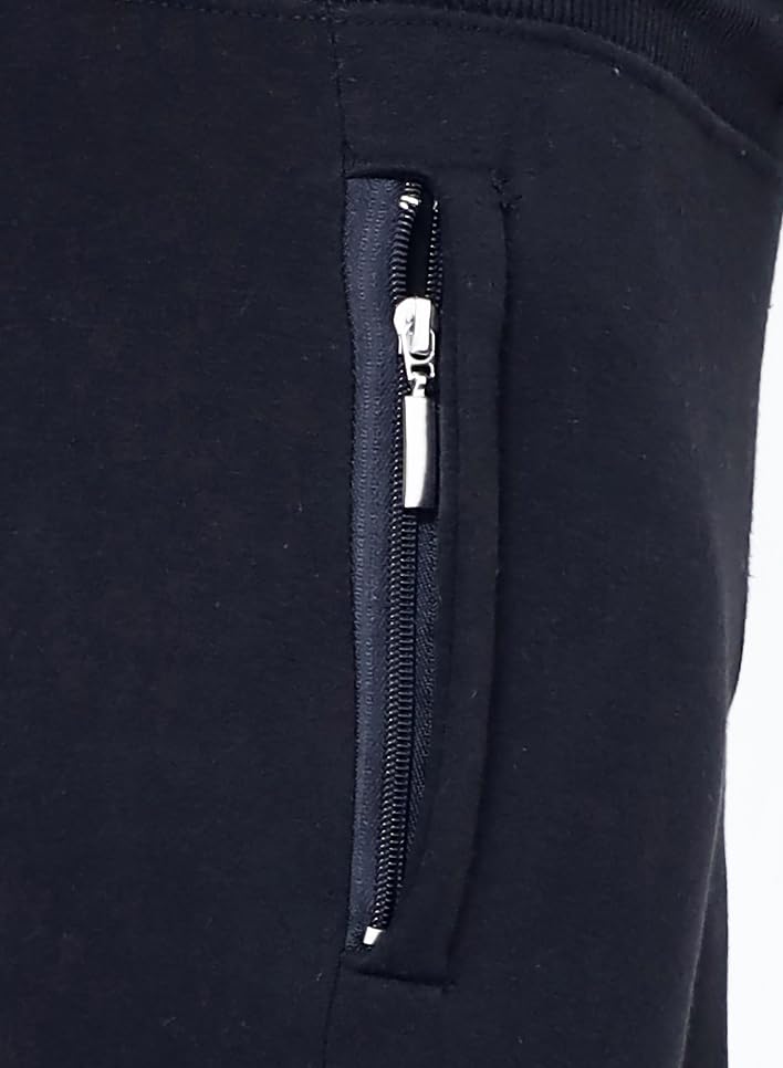 Unisex Sports Joggers Fleece Bottoms Slim Fit Sweatpants 5-14 Yrs (UK, Age, 13 Years, 14 Years, Slim, Black)