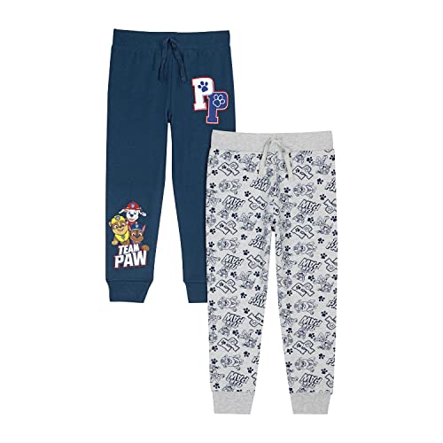 Paw Patrol Boys Jogging Bottoms Pack of 2, Chase & Marshall 2PK Tracksuit Bottoms (as8, Age, 5_Years, 6_Years) Navy