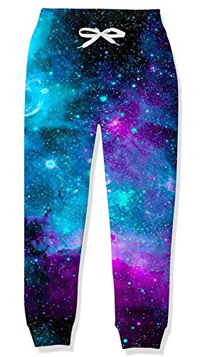 Goodstoworld Boys Tracksuit Bottoms Galaxy Kids Cool Jogging Trousers Girls Sweatpants 3D Joggers Teenagers Casual Sports Training Pants, 10-11 Years