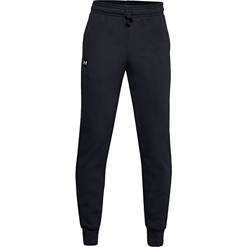 Under Armour Boy's Rival Fleece JOGGERS, Black Onyx White (001), XS UK