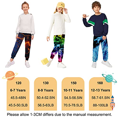 Goodstoworld Boys Tracksuit Bottoms Galaxy Kids Cool Jogging Trousers Girls Sweatpants 3D Joggers Teenagers Casual Sports Training Pants, 10-11 Years