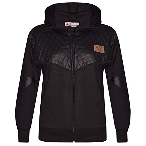 A2Z 4 Kids Boys Girls Tracksuit A2Z Project Black Fleece Joggers - T.S A2Z Project 201 Black._9-10