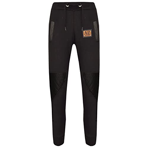 A2Z 4 Kids Boys Girls Tracksuit A2Z Project Black Fleece Joggers - T.S A2Z Project 201 Black._9-10