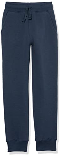 Amazon Essentials Boys' Fleece Jogger Sweatpants, Navy, 8 Years