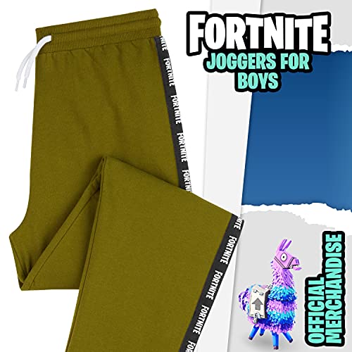 Fortnite Boys Tracksuit Bottoms Jogging Bottoms for Kids Joggers Official Merchandise (13-14 Years, Khaki)