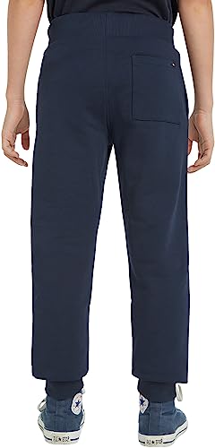 Tommy Hilfiger Kids Unisex Essential Sweat Pants Track Pants Organic Cotton, Blue (Twilight Navy), 14 Years