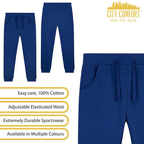 CityComfort Boys Tracksuit, Hoodies And Joggers For Kids 3-14 Years (Blue, 13-14 Years)