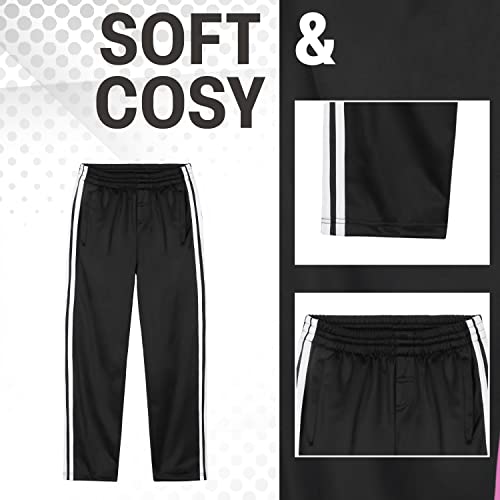 CityComfort Kids Joggers Training Trousers Boys Tracksuit Bottoms Teenagers Jogging Pants (Black, 13-14 Years)