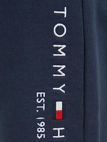 Tommy Hilfiger Kids Unisex Essential Sweat Pants Track Pants Organic Cotton, Blue (Twilight Navy), 14 Years