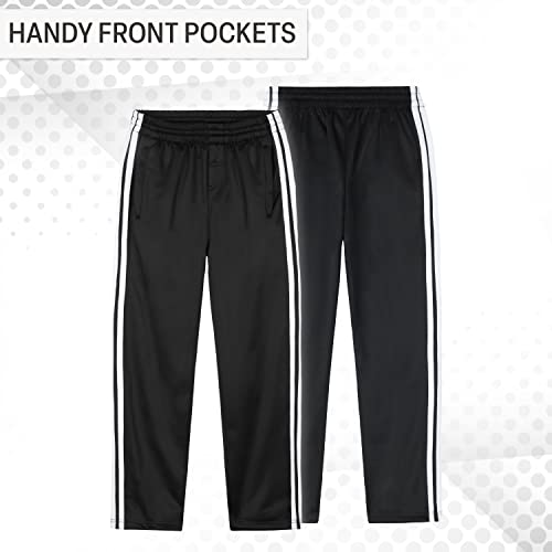 CityComfort Kids Joggers Training Trousers Boys Tracksuit Bottoms Teenagers Jogging Pants (Black, 13-14 Years)