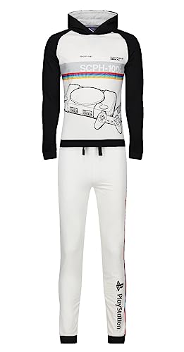 Ex UK Store Boys PS Gamer Tracksuit Hoodie & Joggers 2PC Outfit Set 7 to 15 Years New (PS Set 9/10)