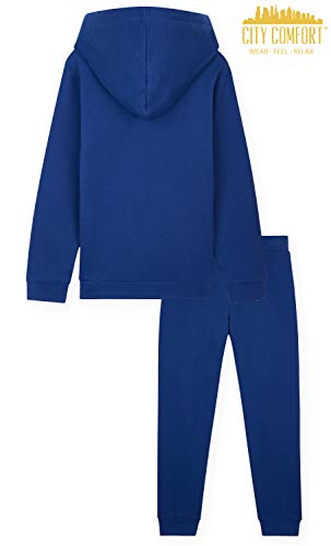 CityComfort Boys Tracksuit, Hoodies And Joggers For Kids 3-14 Years (Blue, 13-14 Years)