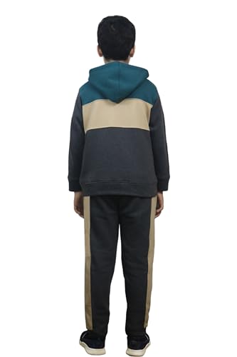 Bahob® Boys Tracksuit 2pcs Fleece Unisex Activewear Tracksuit Set Hoodie and Joggers Set Zip Up Hoodie & Bottom Jogging Suit 5-14 Years (BZTS-61-B 11-12 Years)