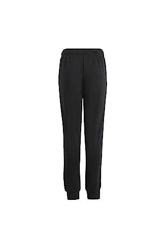 adidas Essentials Regular Fit Big Logo Cotton Joggers – Unisex Children's Trousers Black/White