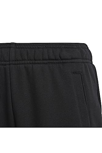 adidas Essentials Regular Fit Big Logo Cotton Joggers – Unisex Children's Trousers Black/White