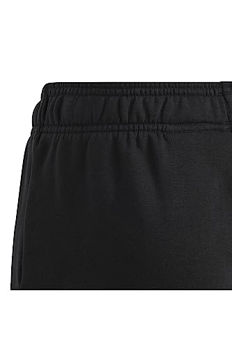 adidas Essentials Regular Fit Big Logo Cotton Joggers – Unisex Children's Trousers Black/White