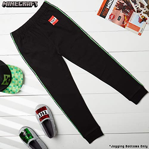 Minecraft Zip Up Hoodie or Joggers Mix and Match, (Black Joggers, 7/8 years)