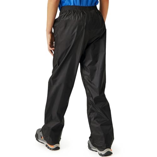 Regatta Unisex Kids Stormbreak Waterproof Overtrousers 15-16Yrs Black