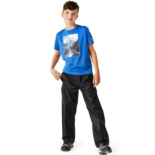 Regatta Unisex Kids Stormbreak Waterproof Overtrousers 15-16Yrs Black