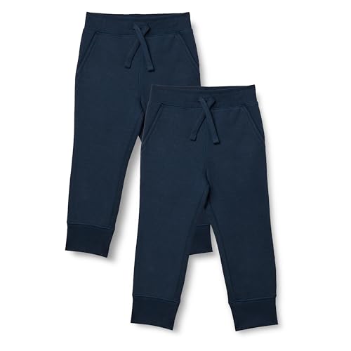 Amazon Essentials Boys' Fleece Jogger Sweatpants, Navy, 6-7 Years
