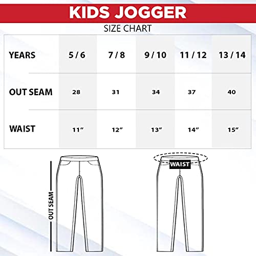 Gift Hub Boys Joggers - Active Foot Wear for Boys/Versatile Boys Black Joggers/Comfortable and Breathable Joggers for Kids for Everyday Use Black 11 to 12 Years