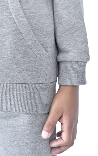 M17 Kids Boys Slim Leg Fleece Jogging Bottoms Casual Pants School PE Sports Trousers Joggers with Pockets - Grey Marl - (9 to 10 Years)