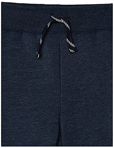 Amazon Essentials Boys' Fleece Jogger Tracksuit Bottoms (Previously Spotted Zebra), Pack of 2, Navy Heather/Grey, 5 Years