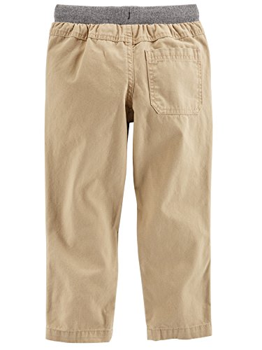Simple Joys by Carter's Baby Boys' 2-Pack Pull On Pant, Light Khaki Brown/Navy, 3 Years (Pack of 2)