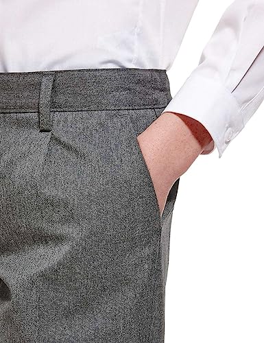 Integriti Schoolwear Boys School Trousers Plus Fit Flexi Waist Black Charcoal Grey Navy Blue Elasitcated Waist Age 3-16 Years