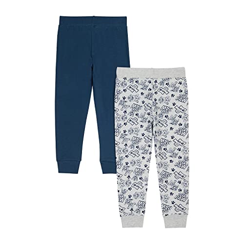Paw Patrol Boys Jogging Bottoms Pack of 2, Chase & Marshall 2PK Tracksuit Bottoms (as8, Age, 3_Years, 4_Years) Navy